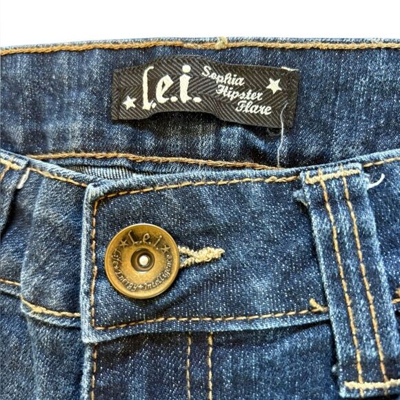 Lei Sophia Hipster Flare Jeans Junior Girls Size 1 - Picture 6 of 9